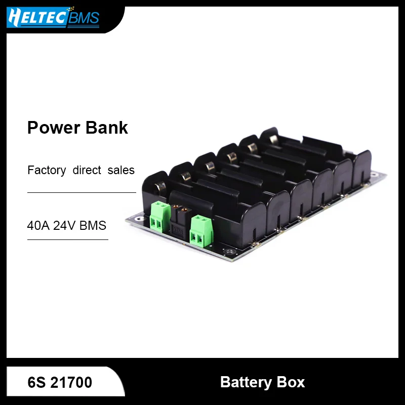 21700 6S držiak batérií so 40A BMS 24V 21700 Power Wall Box Ballancer Board Battery Pase DIY Kit Ebike Battery