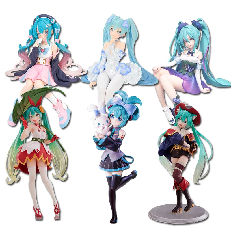 21cm Hatsune Miku Anime postava Kawaii Thumbelina vocaloid Wonderland PVC akčná figúrka Zbierka Model Doll Ozdoby hračky darček