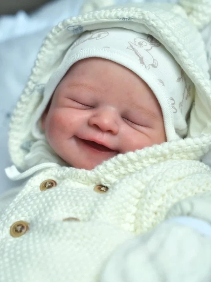 21inch Reborn Kit Populárna alisha usmievavá sladká detská bábika s čerstvou farbou mäkký dotyk nedokončený DIY Kit Reborn
