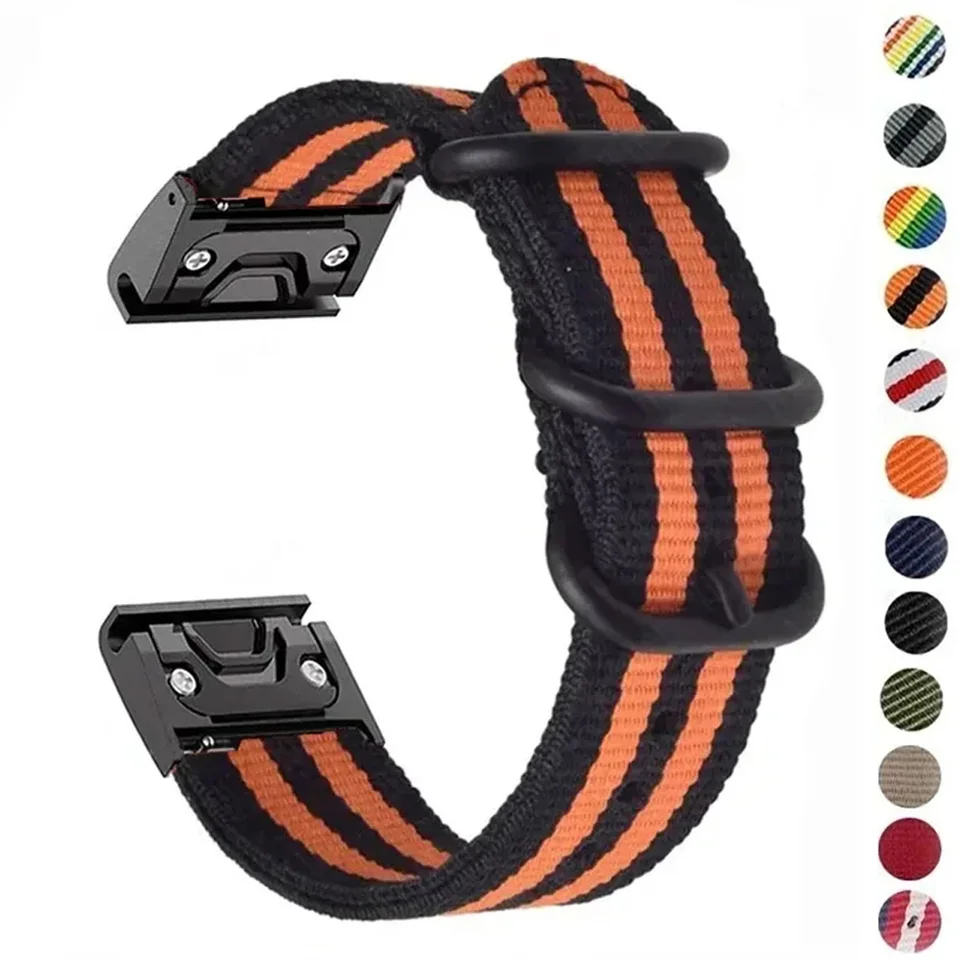 22 26 mm rýchle nylonové pásmo pre Garmin Forerunner 965 955 Náramky Inštinkt 2x Solárny prístup S70 S62 60 hodiniek