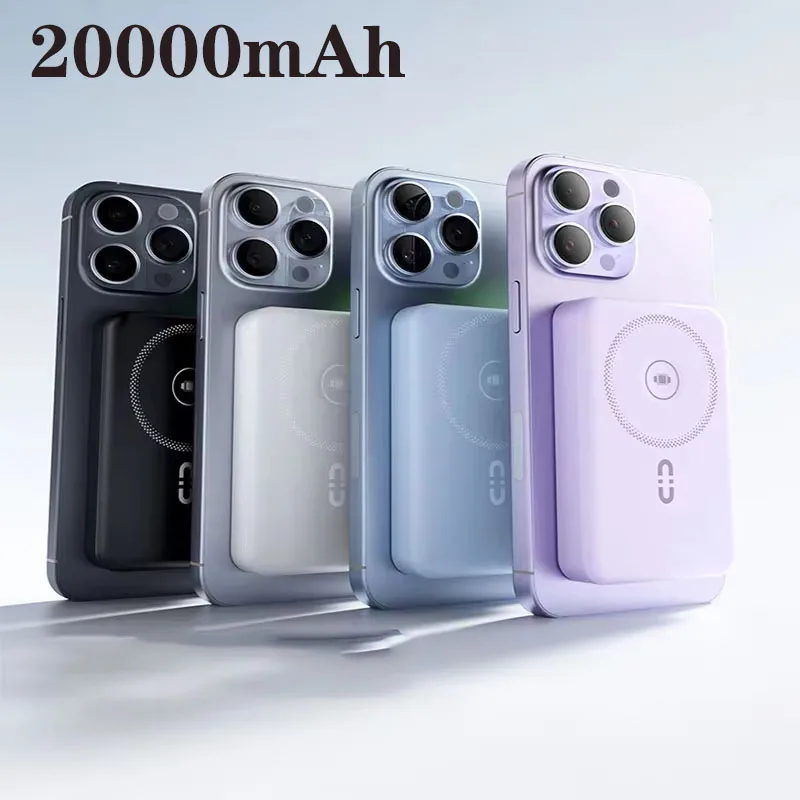 22,5 mAh 22,5 W rýchle nabíjanie 15 W bezdrôtové nabíjanie Stand Wireless Bank pre Apple Xiaomi Watch Mobile Phone Nabíjanie
