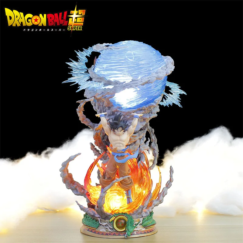 22 cm Anime Dragon Ball Goku Figures Sou Goku Super Saiyan Action Figures Model Model New Genki Bomb GK Figuras Collection Hračky Hračky