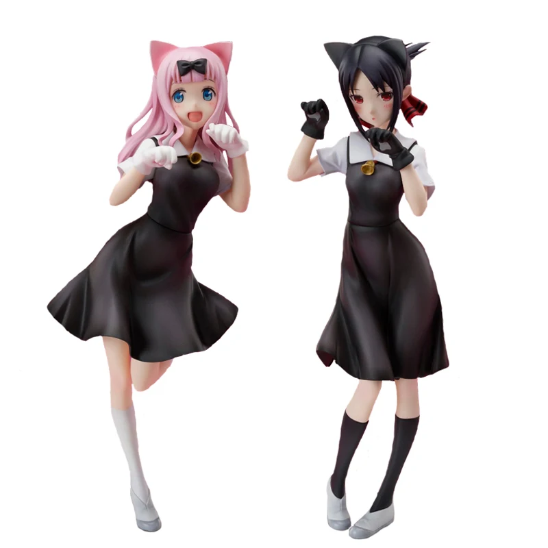 22 cm Anime Game figúrka Kaguya-sama Love Is War Fujiwara Chika Rabbit Model Dolls Hray Gift Collect Boxed Ozdoby PVC Material