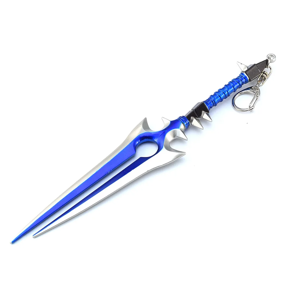 22 cm Thunderfury Blessed Blade of the Windseeker Weapon Keychain Anime Game Periférne zariadenia Full Metal Katana Samurai Sword Darčeková hračka