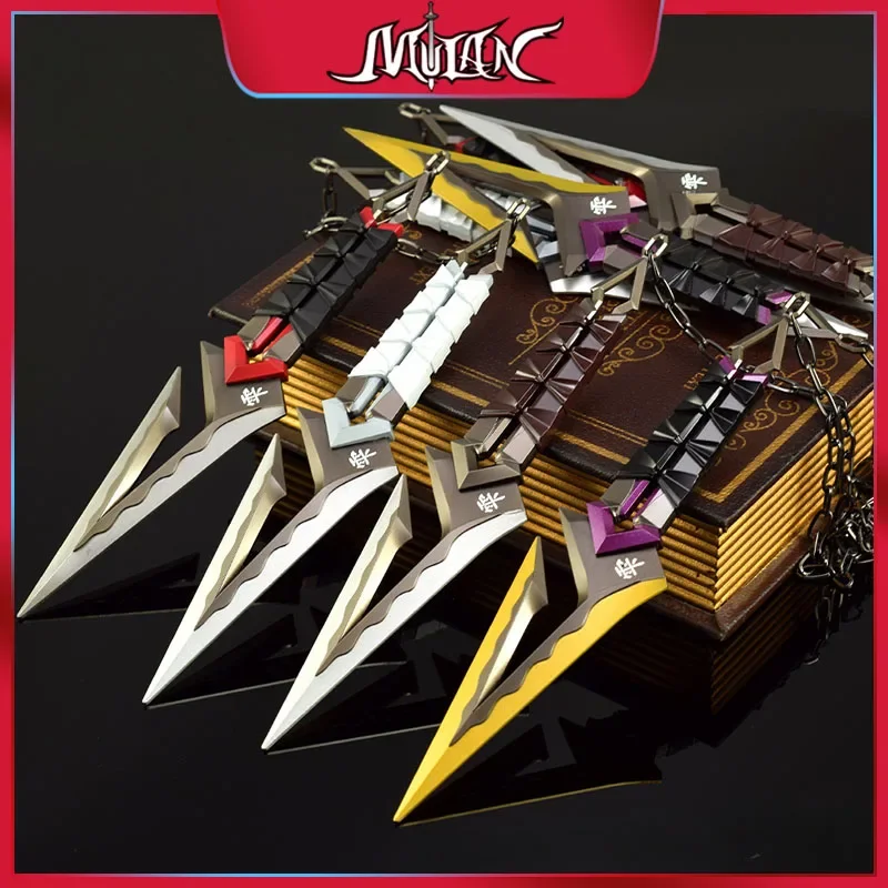 22 cm Valožné hry Periféry Kuronami no Yaiba Fullové kovové remeselné zbrane modely Zberateľné stolové ozdoby Cosplay meč hračky