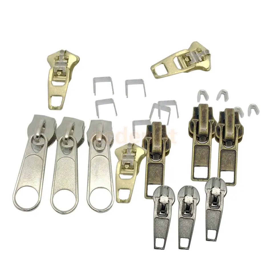 22 kusov Zmiešaný zips Náhradné zipsová opravárenská súprava odevná taška na odev na zips.