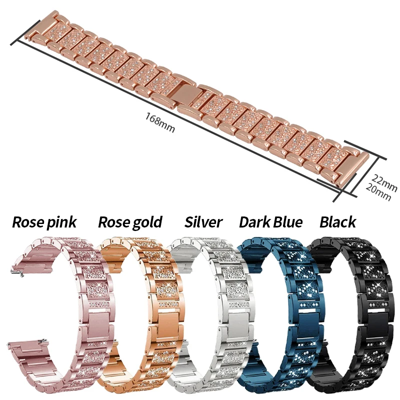 22 mm 20 mm dámsky náramok pre Huawei GT 3 2 46 mm 42 mm popruh pre Samsung Galaxy Watch 6 5 Pro 4 Classic Band 40 mm 44 mm 43 mm 47 mm