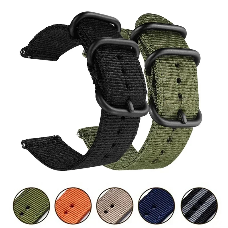 22 mm 20 mm Nylon Smart Watch Bands for Garmin Forerunner 55/255 255M 245 645 158 55/Venu 2 Plus/VivoActive 4 3/Venu Sq 2 popruhy