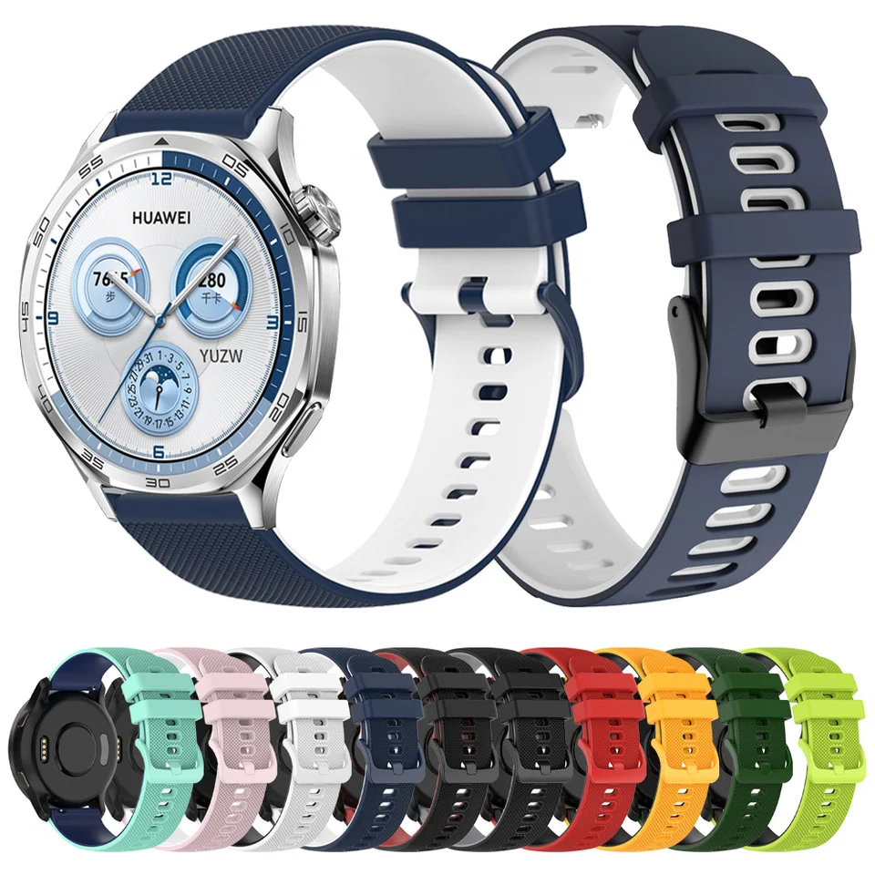 22 mm 20 mm náhradný remienok pre Huawei Watch GT 5 Pro 46mm pásmo GT5 GT 4 3 42 mm cti cti cudzincov Watch 4 GS Pro E ES Silikónový náramok