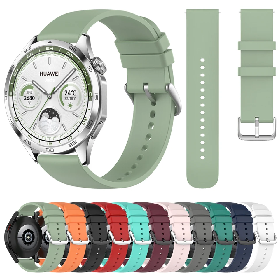 22 mm 20 mm Silikónové hodinky pre huawei hodinové kapela GT 4 GT3 GT 2 Pro 42 46 mm športový náramok hodinky 4 Pro Appresorie Accessorie