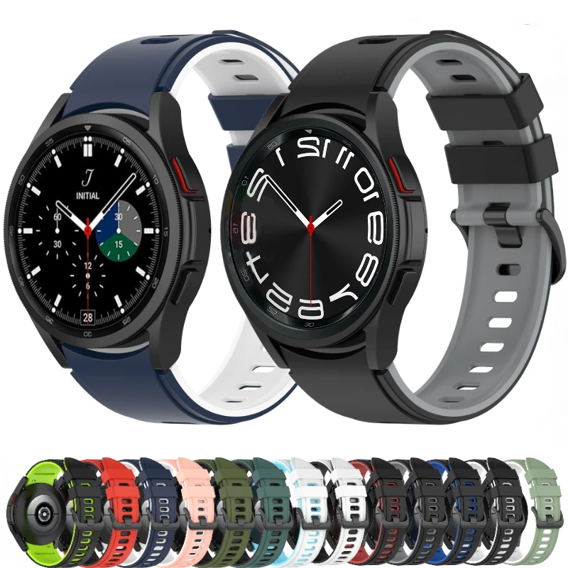 22 mm 20 mm silikónové pásma pre Samsung Watch 6/5/4/5 Pro Huawei Watch 3/GT3 náramok s náramkom pre AmazFit GTR 3/3 Pro/GTS Correa