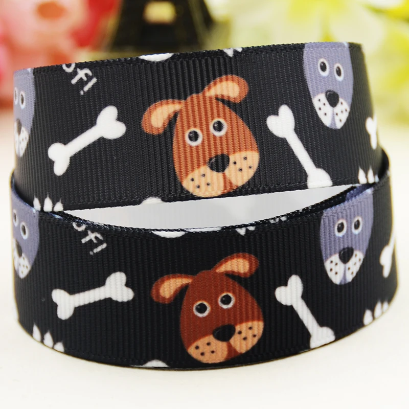 22 mm 25 mm 38 mm 75 mm karikatúra pre psie tlačené Grosgrain Ribbon Party Dekorácie 10 yardov x-04974