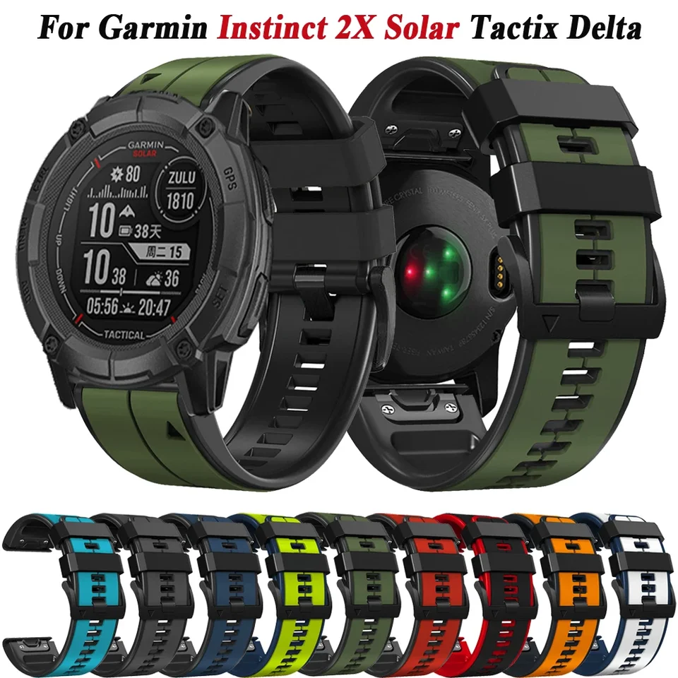 22 mm 26mm hodinové pásy pre garmin inštinkt 2x Solar Fenix ​​7x 7 Pro 6 6x Pro 5 5x Plus Tactix Delta Delta Watch Rachfit náramky