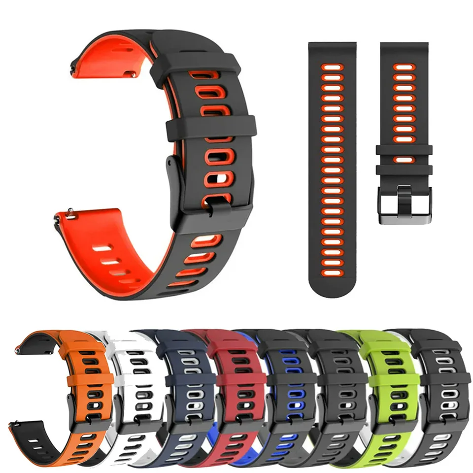 22 mm mäkký silikónový remienok pre Suunto Ocean/Suunto Race S/Suunto Vertikálne náhradné pásmo pre Suunto 5 9 Peak Pro WatchBand
