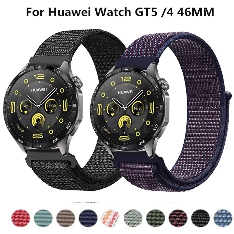 22 mm nylonový popruh pre huawei hodinky GT5 GT4 46 mm pásový náramok pre Huawei Watch 4 Pro GT3 GT2 GT 3 2 Pro 46mm WatchBand