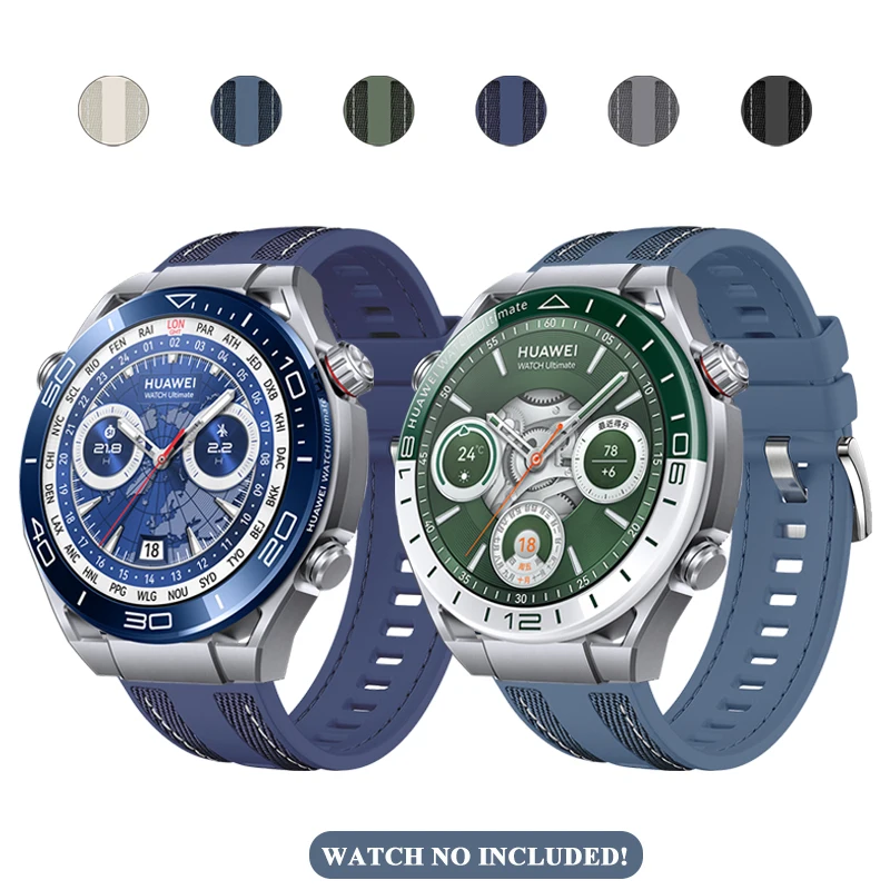 22 mm náhradný silikónový nylonový náramok Watch Band vhodné pre Huawei Watch Ultimate Soft Strap for Huawei hodinky /gt bežec