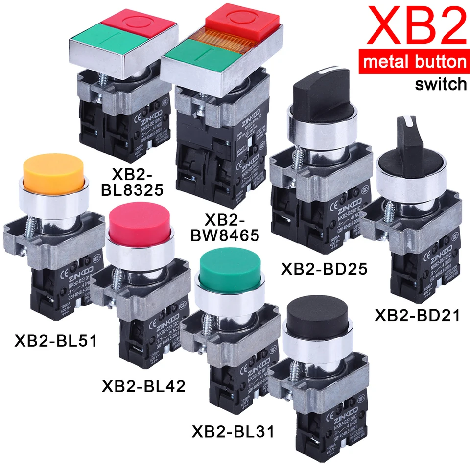 22 mm xB2-BD21 XB2-BD23 Self-Bycking / Self Reseting Gombom Spínač XB2-BD33 XB2-BD45 XB2-BL8325 XB2-BW8465 XB2-BL31 1NO / 2NO
