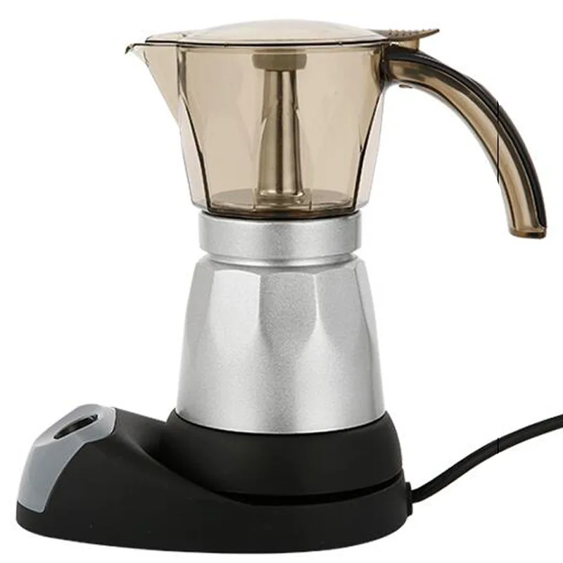 220V 480 W 3-cups Elektrický čaj Káv pre kávovar kaviareň kaviareň Mocha odnímateľná kávová kuchyňa Nástroj domáca kancelária