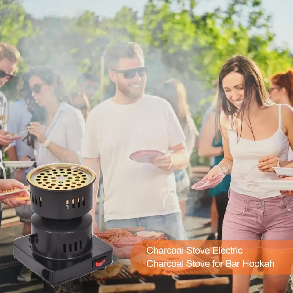 220V 600W HOTNÉ PLATBY OHRADOVANIE VOZIDLA SHISHA HOUKAHAKAKAKOVÁ KÁVA BURNER ELEKTRICKÝ KAMIT OUTDOROVÝ KAMP PRE VONKOM PARTY DODÁVKA