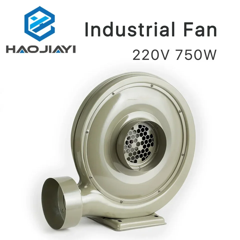 220V 750 W výfukový ventilátor Vzduchový ventilátor Centrifugal pre CO2 laserové gravírovanie striha