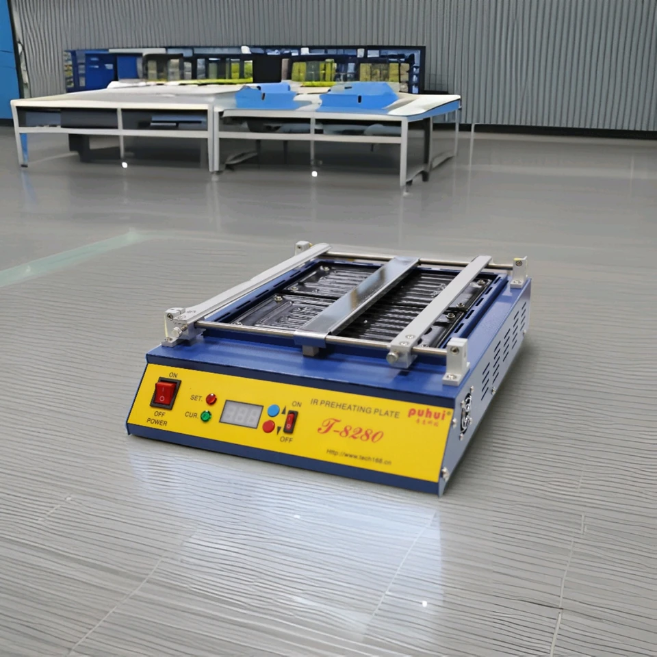 220V alebo 110V PUHUI T8280 PCB predhrievací predhrievač IR predhriatia doska T-8280 IR-Preheating rúra 0-450Egree Celsius Solder Oprava