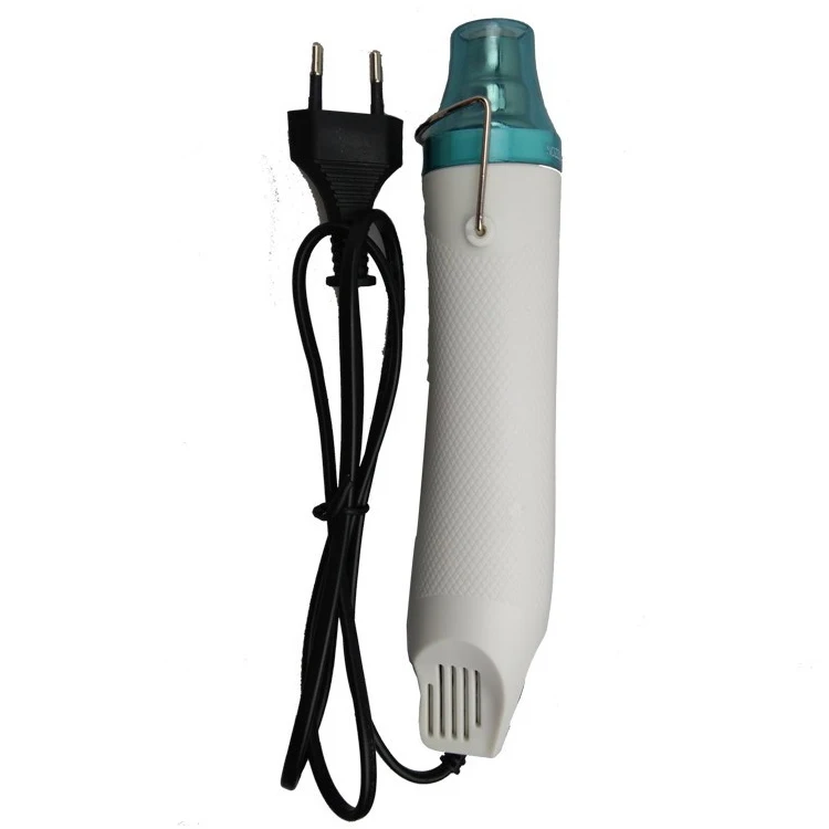 220V DIY Elektrický výkonový náradie horúca vzduchová pištoľ 300 W teplotná pištoľ pre plasticínovú keramiku adaptér EÚ
