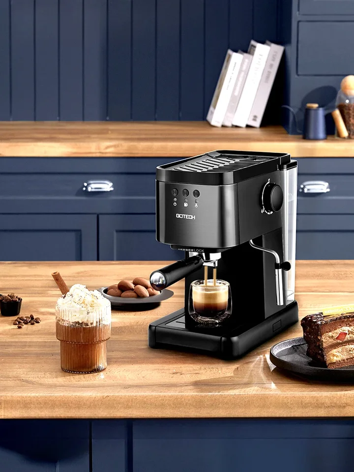 220V GOTECH HOME ESPISO STROJE SEMI-AUTOMATICKÝ KÁVER S MILOM FROSTRE PRE cappuccino a latte