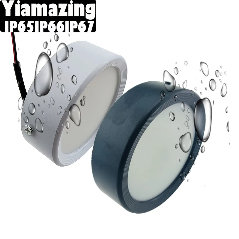 220V IP65 IP66 Ultrathin povrchový namontovaný vonkajší vodotesný vodotesný IP67 LED Downlight 7W 9W 12W 15W 18W LED veranda LED veranda Eaves Eaves Wall Light Light