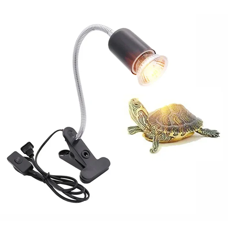 220V korytnačka Basking Lamp s 25 \ 50 \ 75W UVA+UVB Full Spectrum Sun Light Žiarovka pre korytnačku Doplnok vápenatého Pet Box Lighting