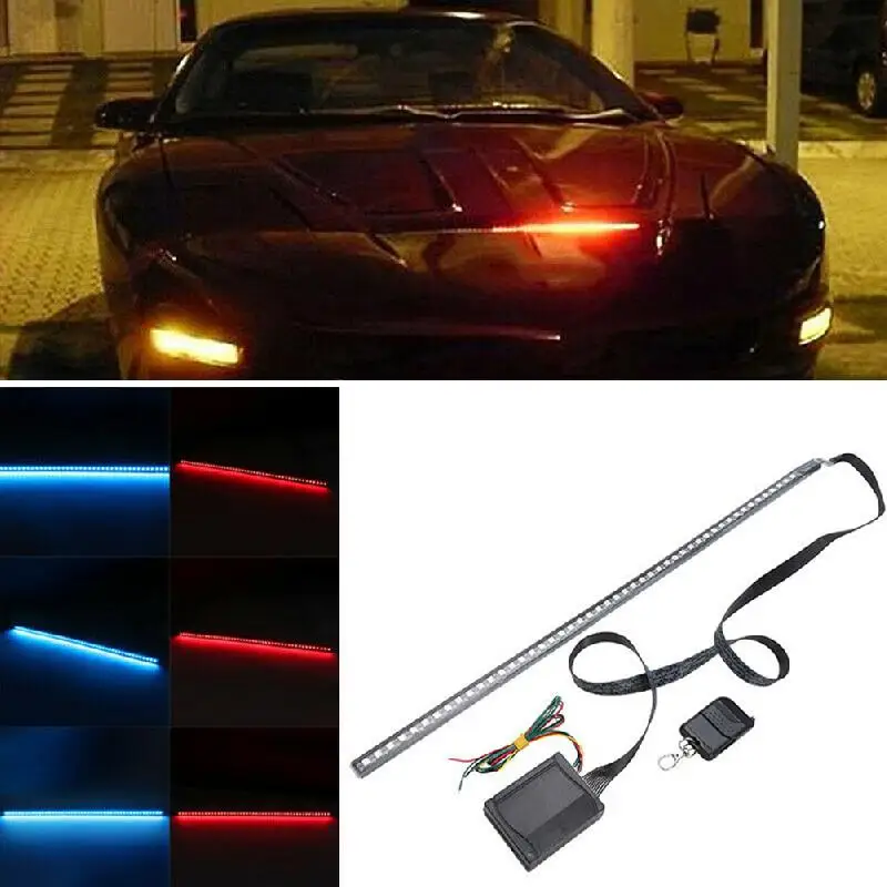 22inch DC 12V 48 LED svetlá pre výrobky automobilu RGB Knight Rider pre SUV SUV SUV RGB Flash Rhythm rozpoznáva svetlo pásik