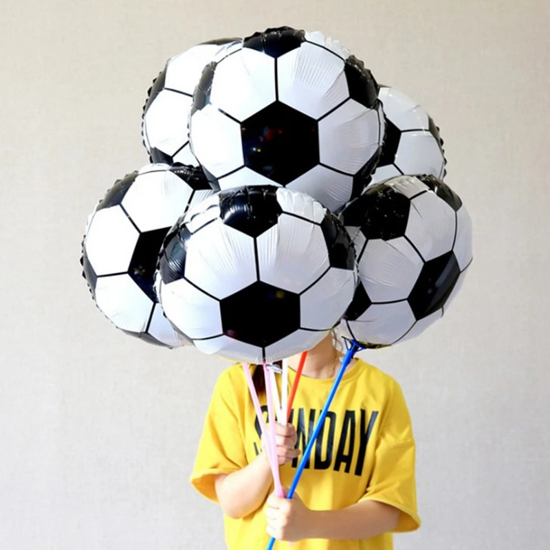 22inch futbalové tvary fóliové balóny dekorácie futbalové témy Party pozadie Photography rekvizity Party Dekorácie Balóny