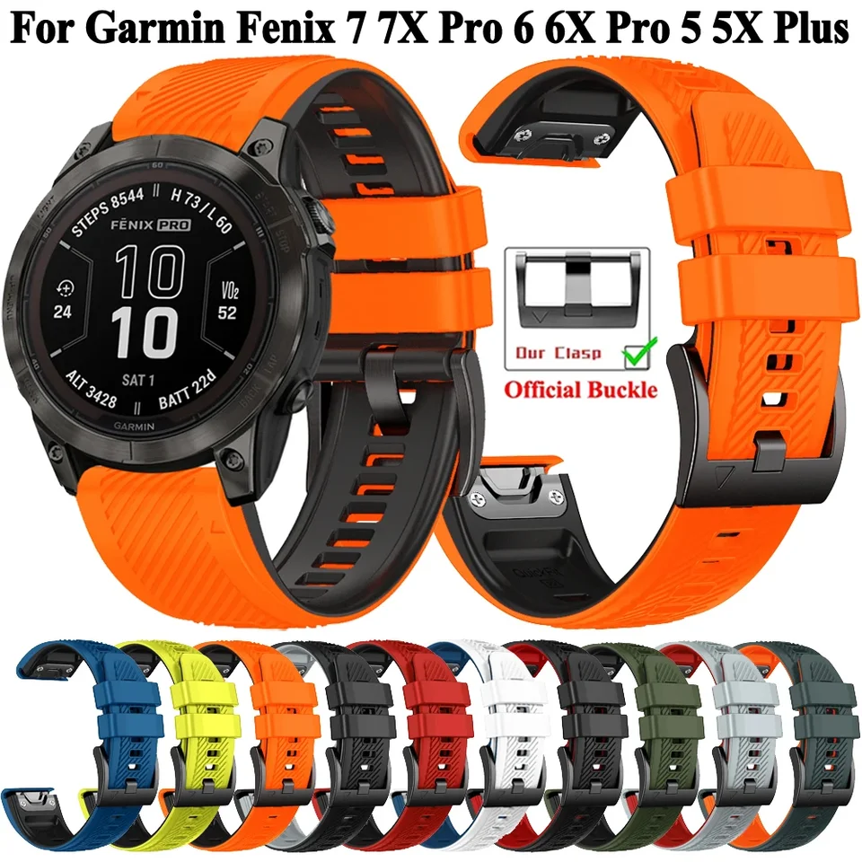 22mm 26mm quickfit popruh pre garmin fenix 7 7x 6x 6x pro 5 5x plus epix pro 2 Fenix ​​8 51 mm 47 mm 965 955 945 Náramok hodiniek