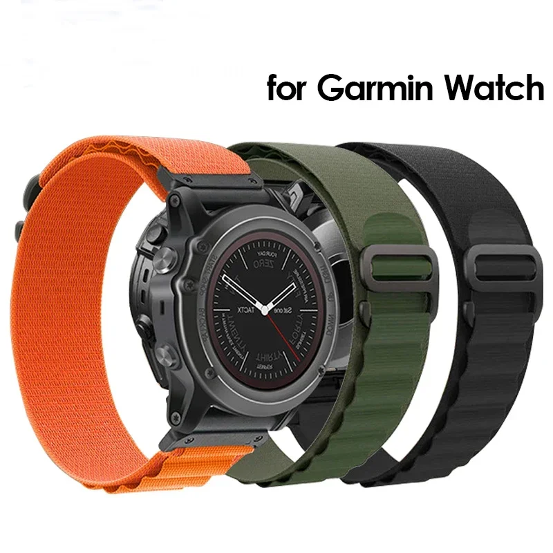 22mm 26mm Trail Loop Alpine Nylon Strap pre Garmin Fenix ​​5 6 7 Pro Wrictband Instinct Fenix5x 6x 7x Plus Tactix Watch Band Band