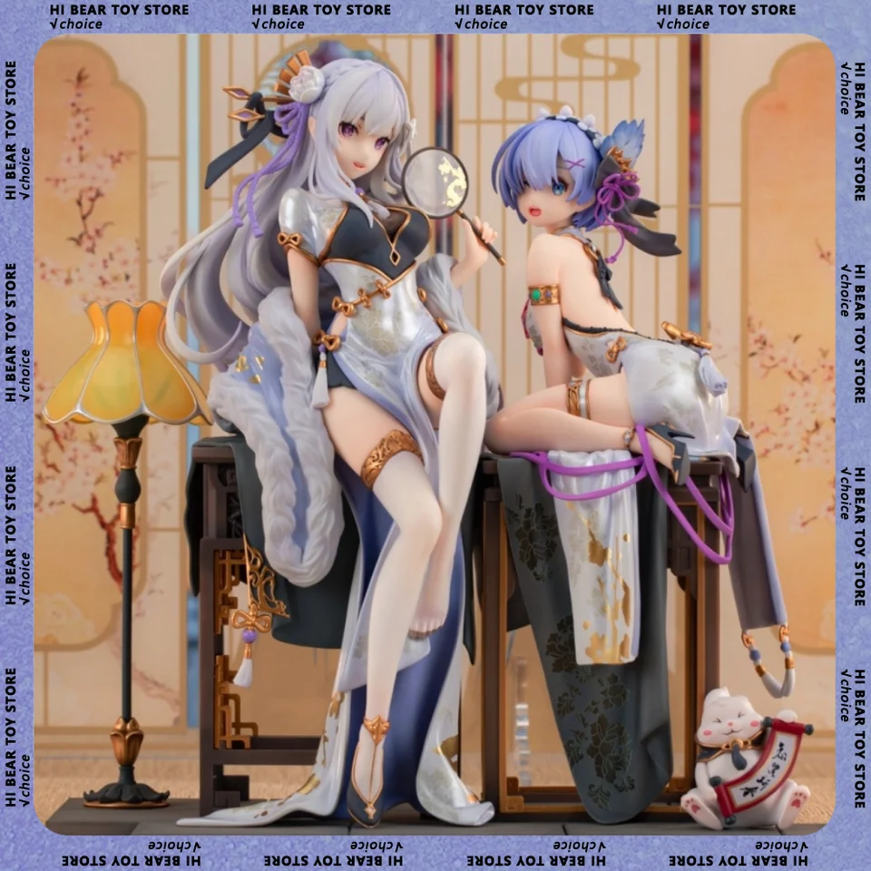 23 cm Re: Život v inom svete ako nula Emilia Anime Figures Emilia Rem Action Figures PVC Model Model OrNnamen Hračky Darčeky