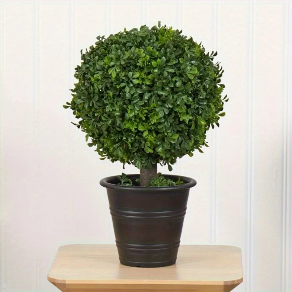 23 ”boxwood loptička Topiary Artificial Tree Domovod dekorácie vnútorné/vonkajšie. Maloobchod 99 dolárov