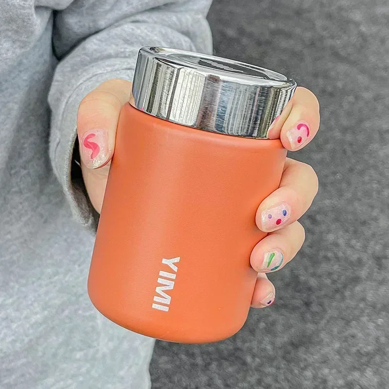 230 ml mini z nehrdzavejúcej ocele 316 Thermos hrnček módne prenosné vreckové vákuum banka kávový čaj tepelný fľaša s vodou Fľaša pohárik