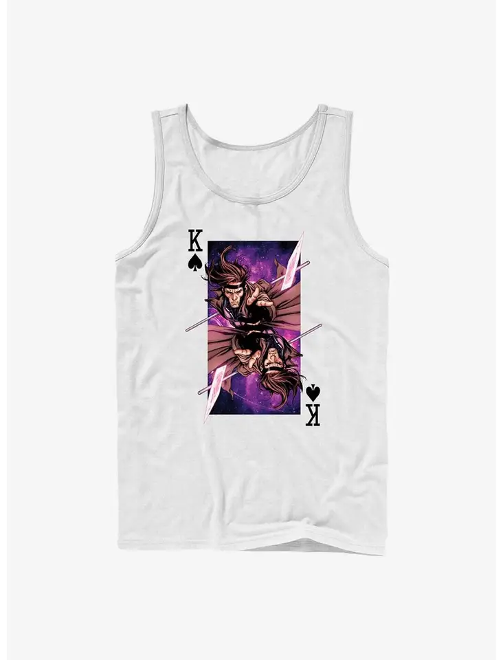 24/25 Pôvodný rýchle vyschnutie leta Tlačený tank Marvel Spider-Man Long Spider Logo Tank Marvel X-Men Gambit King Tank