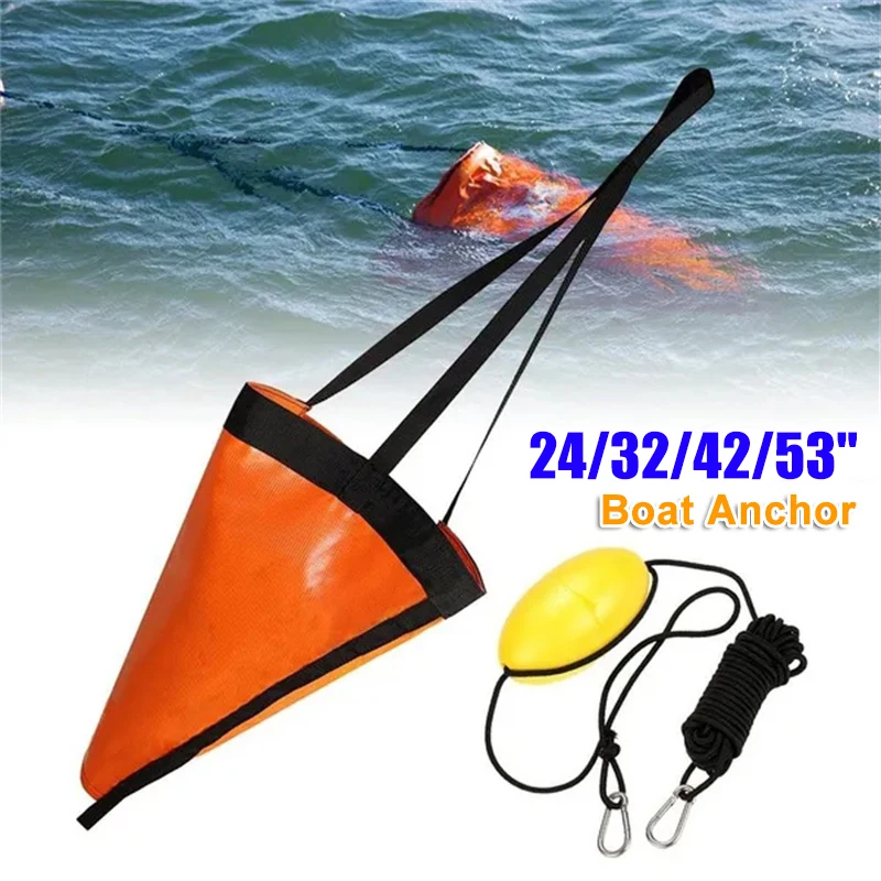 24/32/42/53 '' SEA DROGOGE CONCHOR FLEAT MORINE KAYAK DRIFT ROZVODNÁ ČASNÁ KOSTATKA Kotva morská kotva s/bez bóje lopty
