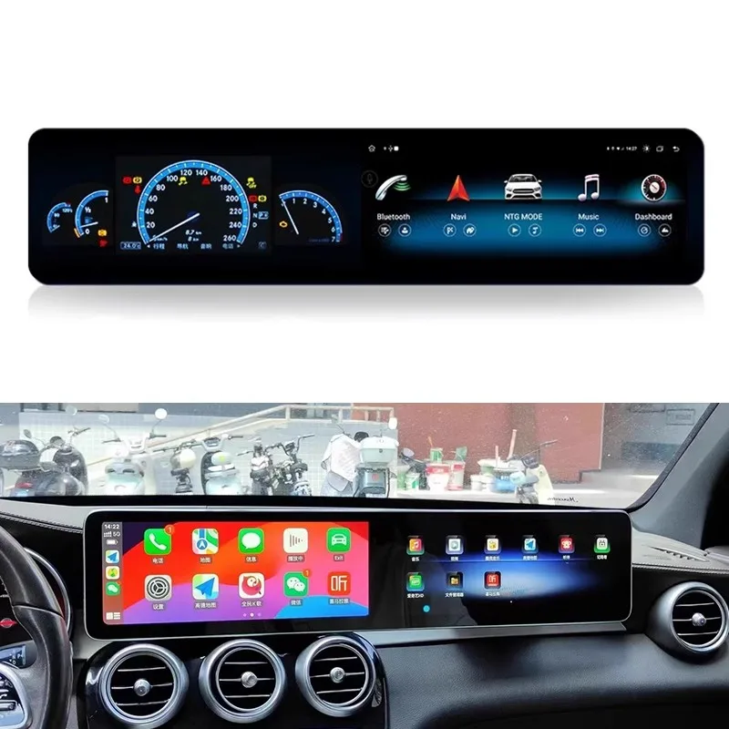 24.6 '' Android 14 Car Radio pre Mercedes Benz V W447 GLC X253 C Trieda W205 C180 C200 C220 C300 C350 CARPLAY AUTO GPS navigácia