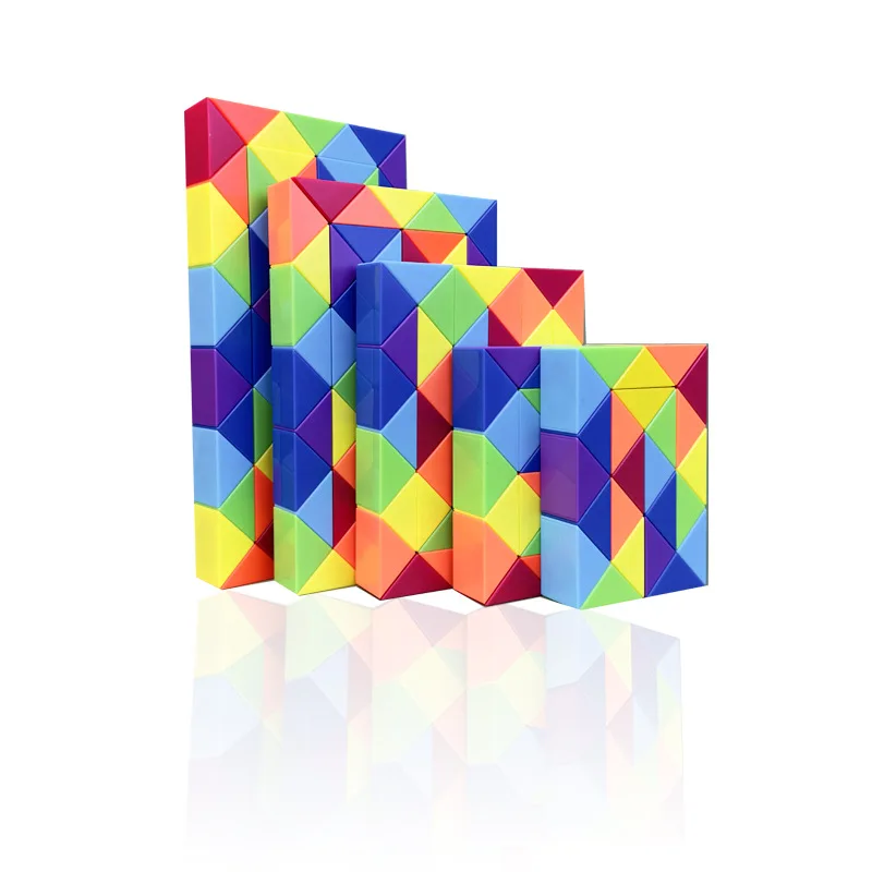 24-72 segmentov dúhové puzzle fidget hračky transformovateľné kocka Kid EducationToys mozog upútavka Magic Rule Rule Speed ​​Cubes Twist Twist