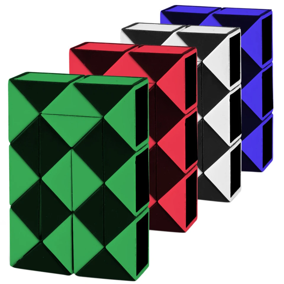 24 blokov Puzzle Cube Game Overible Color Random Puzzle Cube Antistress Toy Prenosná odroda viacúčelová pre predškolský darček