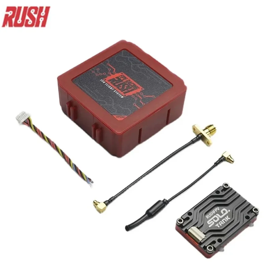 24 hodín prepravy Rush Tank Solo 5.8G 1,6 W VTX Video Paseter CNC shell 48ch vysoký výkon vstavaný mikrofón FPV Racing Drone