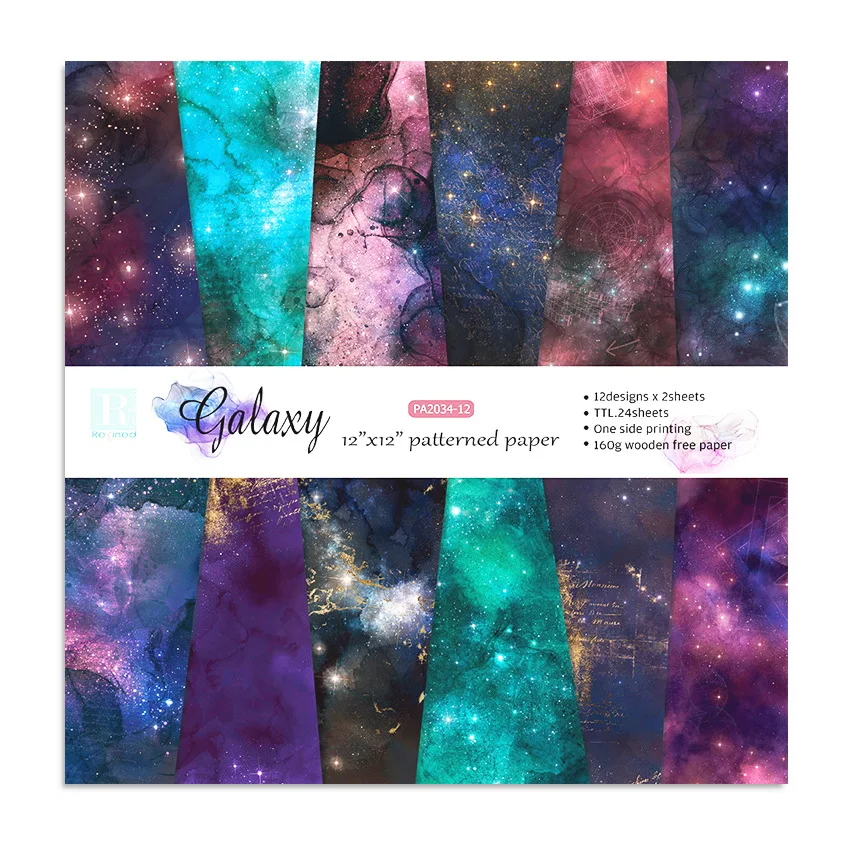 24 listov 30x30 cm remeselnícky scrapbooking papierový podložka Vodokorodood s jednostupňou tlačiarenský denník kartónový materiál pre karty pre kartu