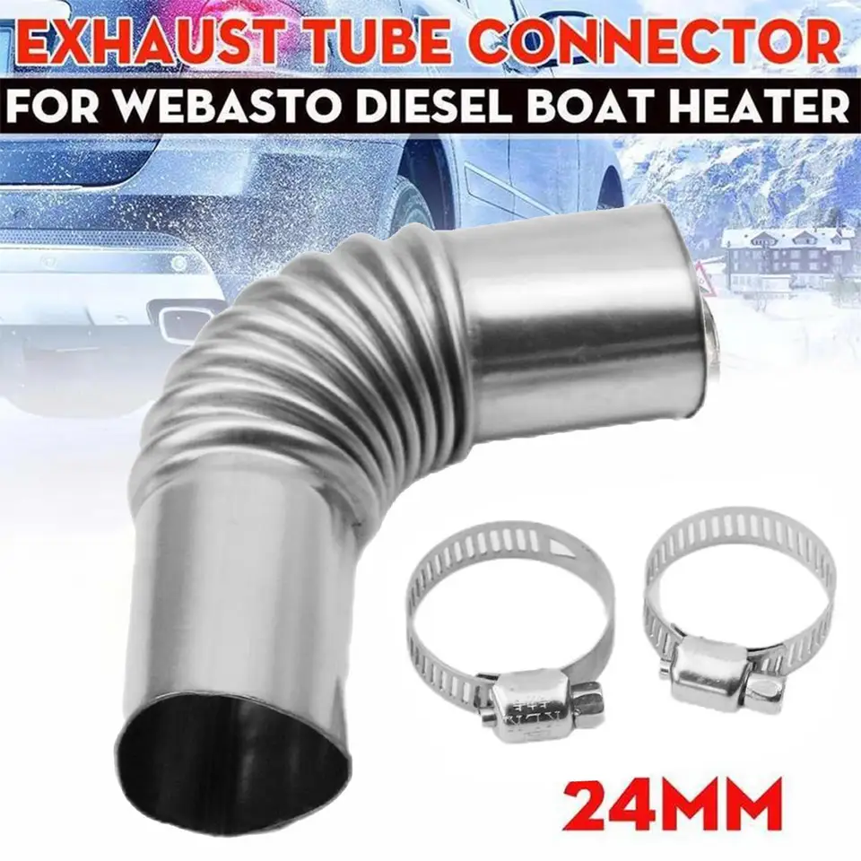 24 mm konektor trubice výfukového potrubia pre EbersPacher pre Webasto Diesel Boat Ohriečko výfukových rúry trubice lakťové diely
