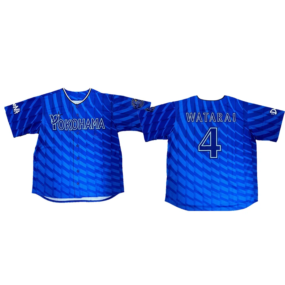 24 Summer Hot-PALLING YOKOHAMA Baseball tričko Priedušné s krátkym rukávom Baystars Pánske a dámske topy Detské výcvikové oblečenie