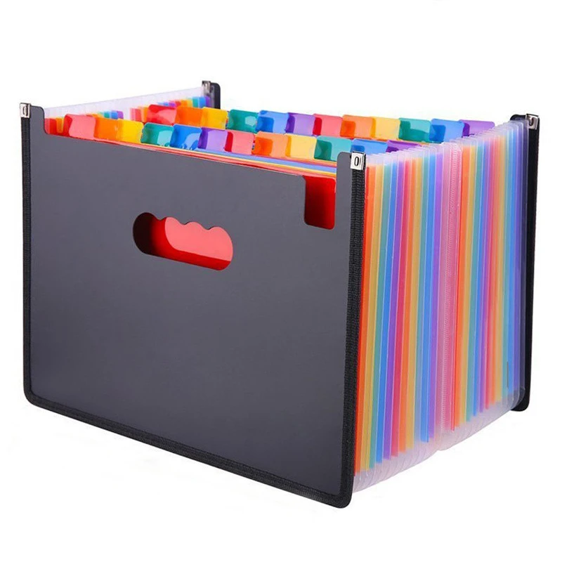 24 vreciek Expanding Folder Folder s Cover Alarian Arsen File Organizátor A4 organizátor dokumentov listu pre školu domácej kancelárie
