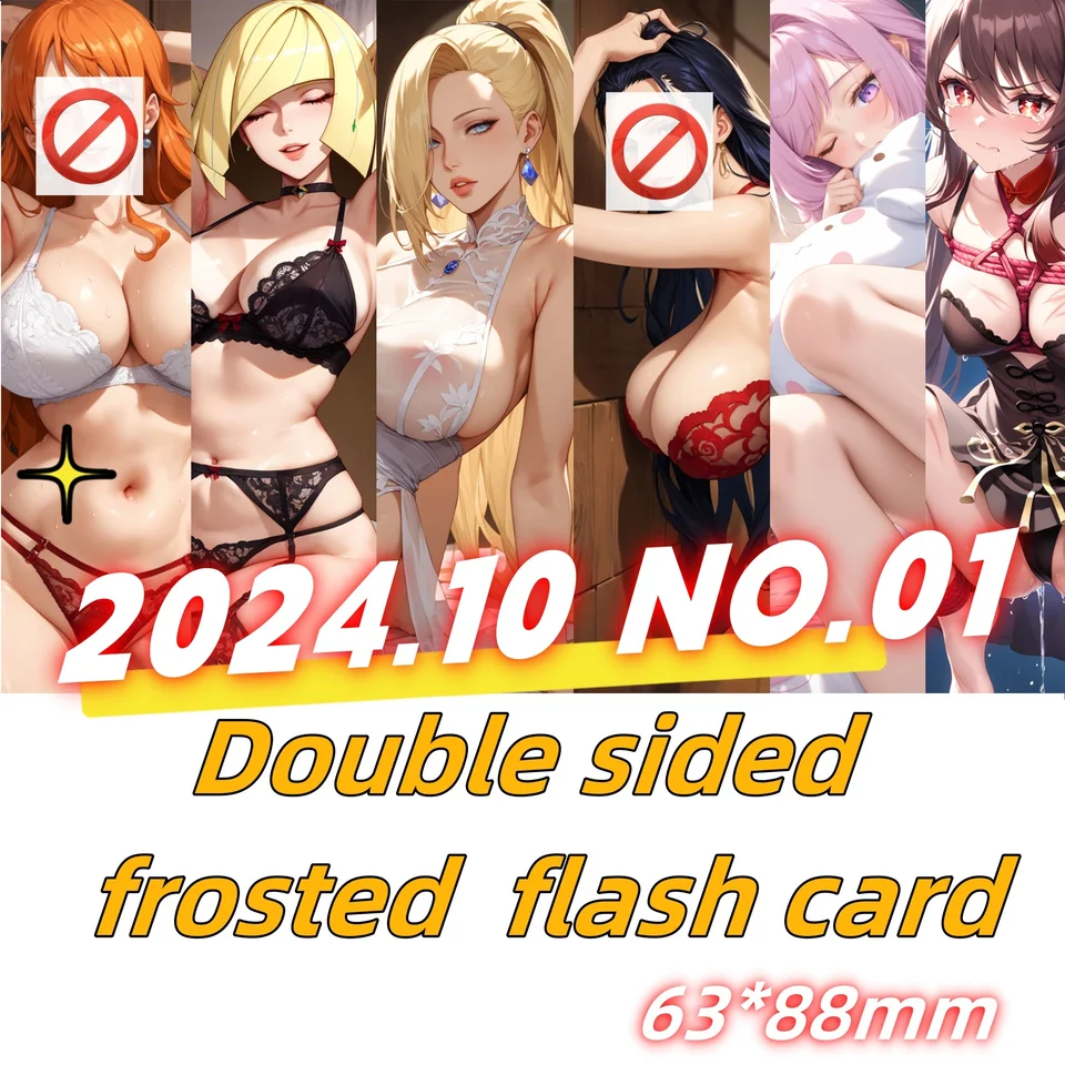 241001 Genshin Tsunade Makima Vivi Flash Card 63*88 mm