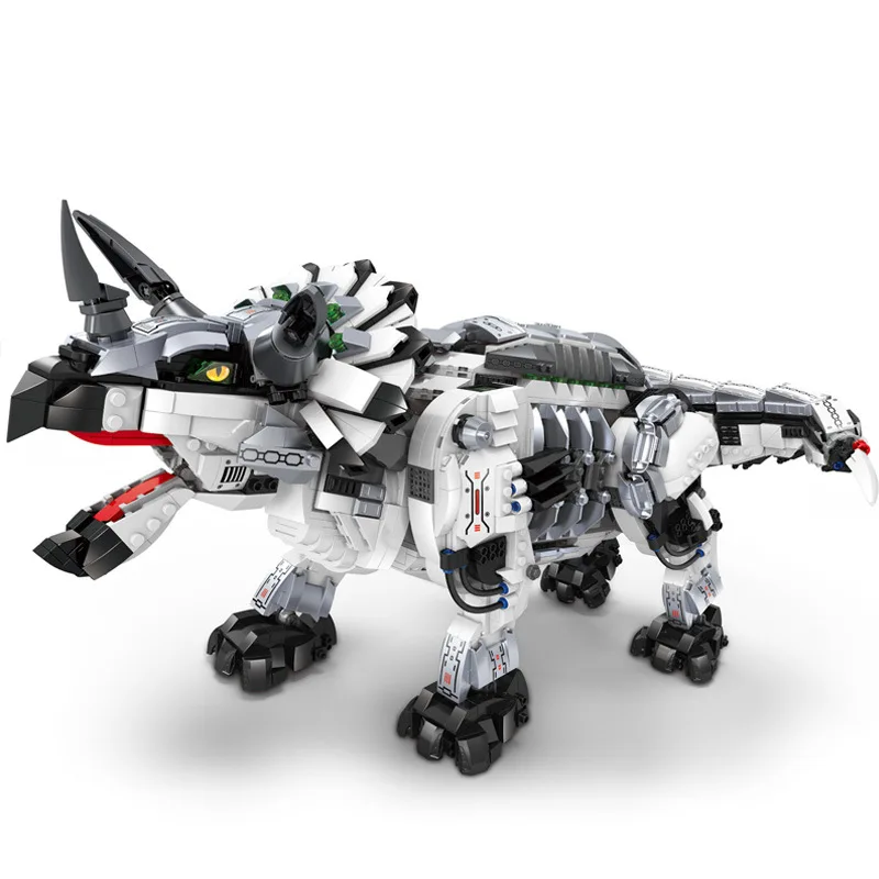 2492ks Jurassic Park Dinosaur Mechanical Triceratops Zbierka pre chlapcov a deti vzdelávacie stavebné bloky