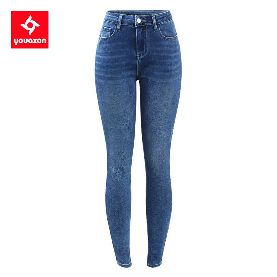 2495 Youaxon New EÚ Veľkosť vysokokvalitné džínsy ceruzky pre dievčatá Ultra Found Skinny Denim Pant Džínsy pre ženy