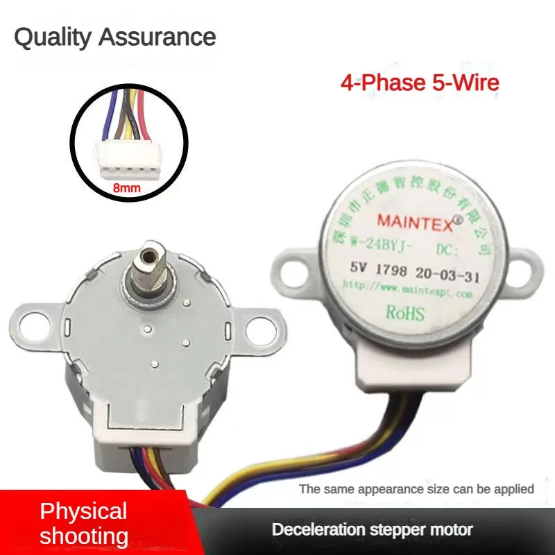 24BYJ48 DC Motor 5V 4-fázový 5-vodičový výstrojový redukčný redukcia Mikrochomputer/monitorovanie mikropočítačov/fotoaparátu